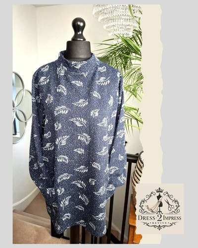 Womens baggy blue tunic - womens,