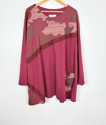 Lagenlook tunic top pink - top,