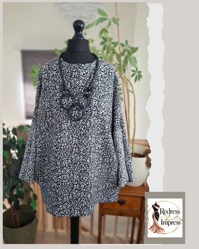 Rew womens baggy black tunic - womens,