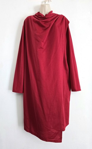 Zanzea size 5xl red cowl - size, neck