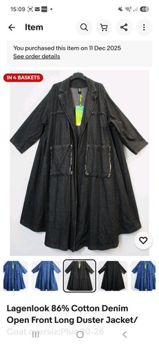 Lagenlook ladies black - , cotton