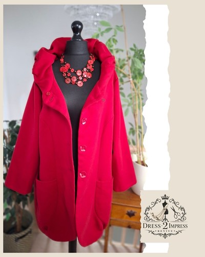 Womens red artisan coat - artisan, by