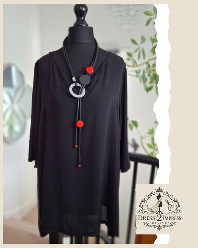 Black baggy tunic plus size - plus,