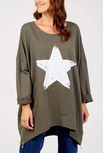 Ladies khaki lagenlook plus - ladies,