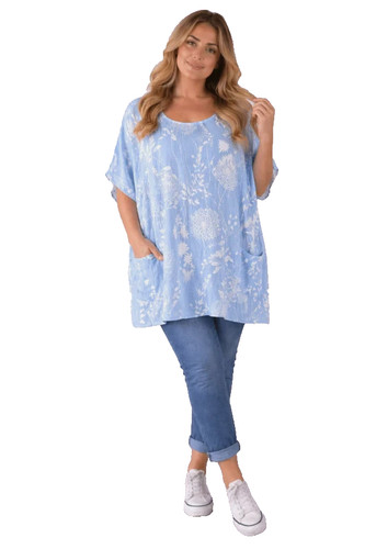 Women cotton top - top, italian