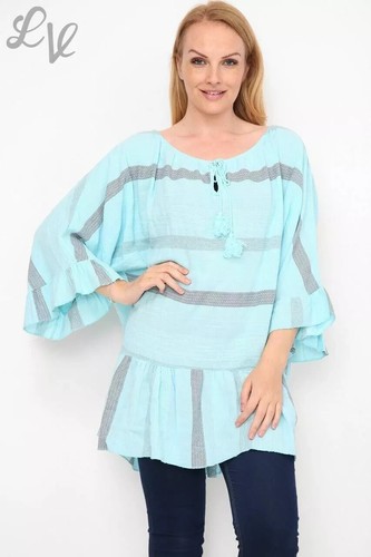 Plus size blue stripe - plus,