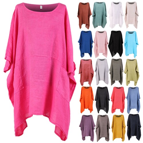 Womens italian linen - linen, top