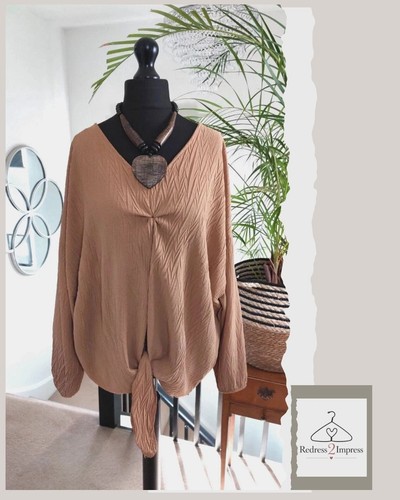 Baggy tunic womens brown one - tunic,